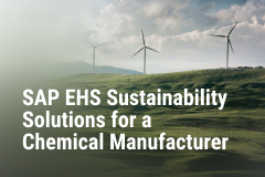 SAP EHS Sustainability Solutions for a Large Chemical Manufacturer